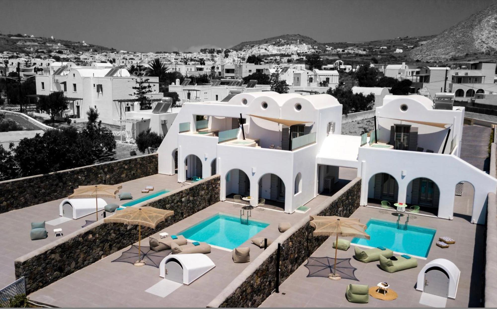 Modern Dome Homes Of Santorini Perissa  Exteriér fotografie